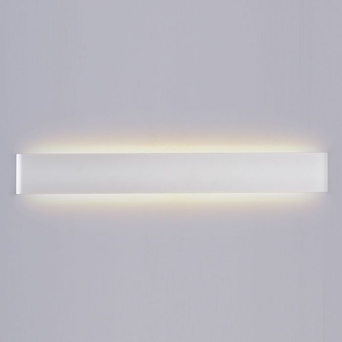 LED WALL LIGHT ALUMINIUM 20W WW 2000lm 150° 610X90X35 WHITE IP44