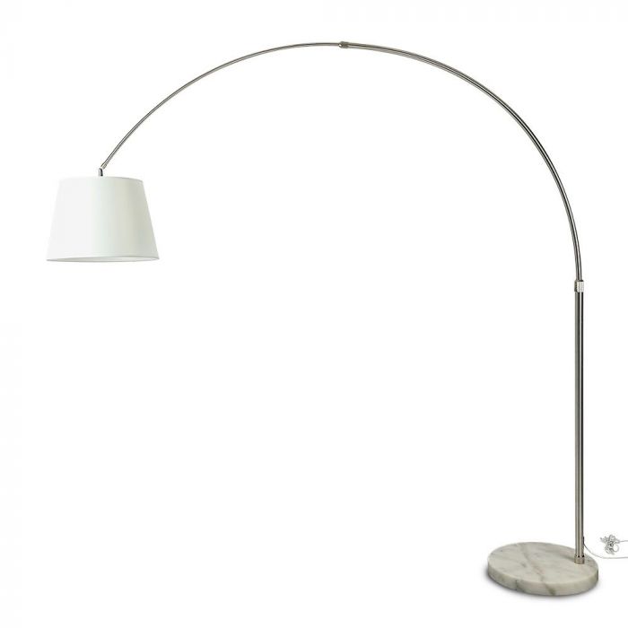LED E27 FLOOR LAMP WITH MARPLE BASE 192X196 IVORY