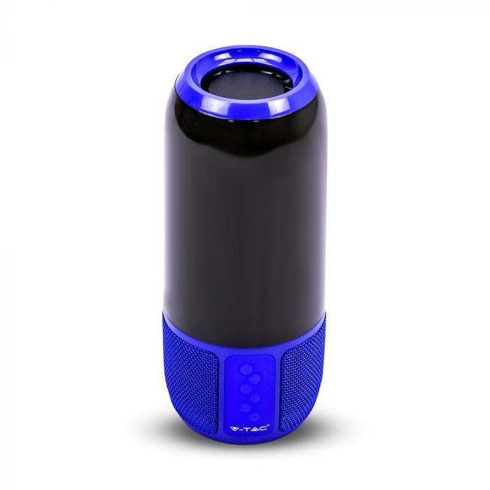 LED LIGHT BLUETOOTH SPEAKER RGB 2*3W WITH USB & TF CARD SLOT BLUE