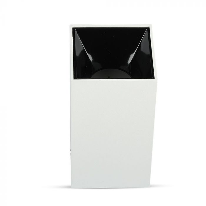 LED SURFACE GU10 FITTING ALUMINIUM SQUARE 74X74X140 WHITE+BLACK