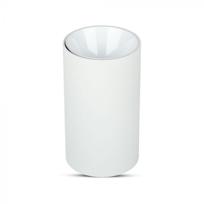LED SURFACE GU10 FITTING ALUMINIUM ROUND 80X140 WHITE+WHITE