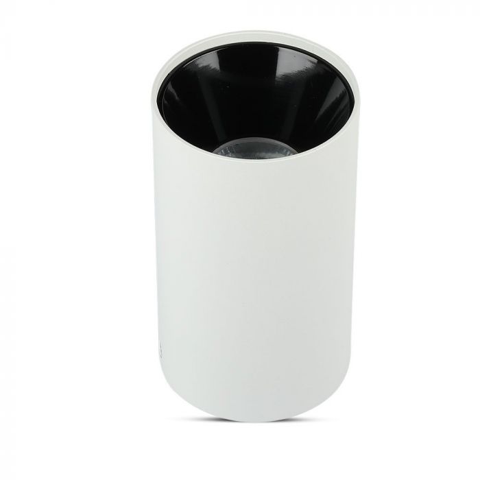 LED SURFACE GU10 FITTING ALUMINIUM ROUND 80X140 WHITE+BLACK