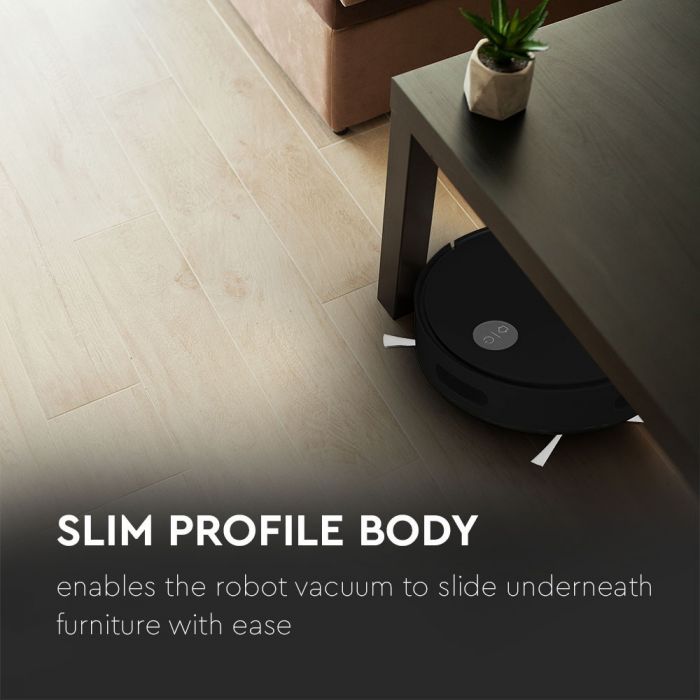 ROBOTIC VACUUM CLEANER WITH REMOTE CONTROL BLACK 315X76