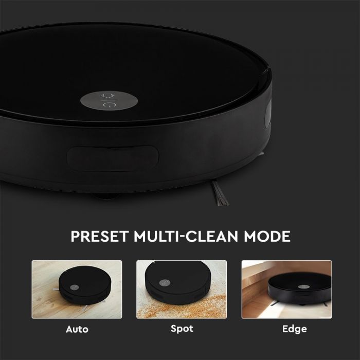 ROBOTIC VACUUM CLEANER WITH REMOTE CONTROL BLACK 315X76