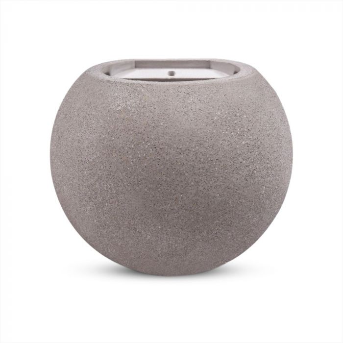 LED WALL LIGHT LIGHT GREY ROUND G9 15X13X13 CONCRETE