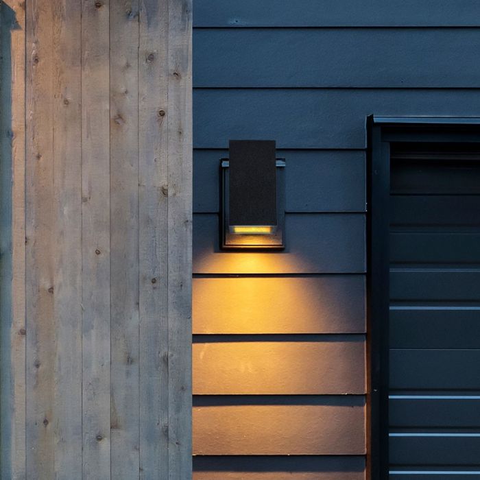 LED WALL LIGHT DARK GREY 2XG9 24X12X10 CONCRETE