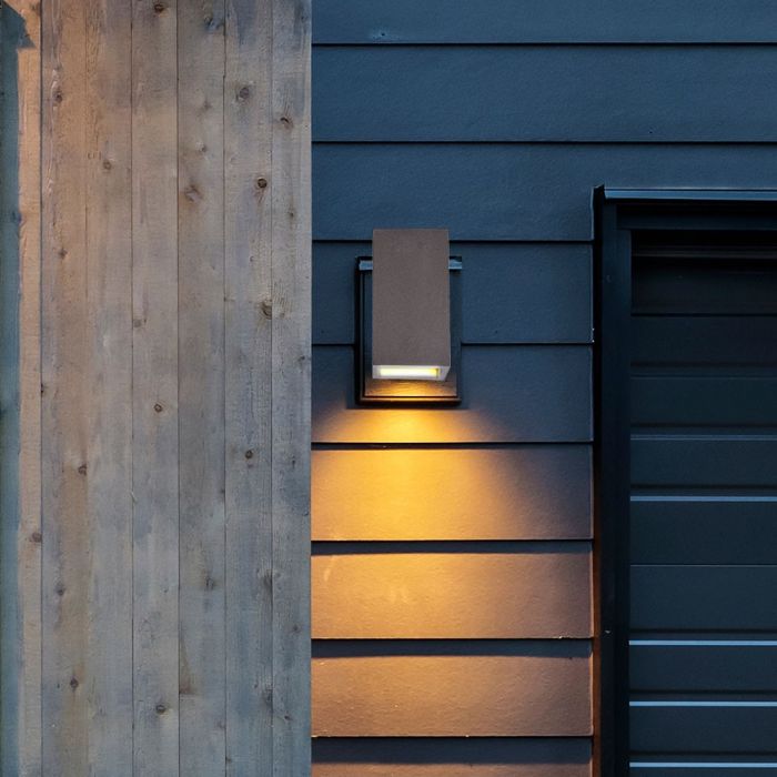LED WALL LIGHT LIGHT GREY 2XG9 24X12X10 CONCRETE