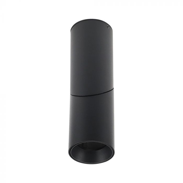 LED SURFACE GU10 FITTING ALUMINIUM ROUND 197X59.5 BLACK