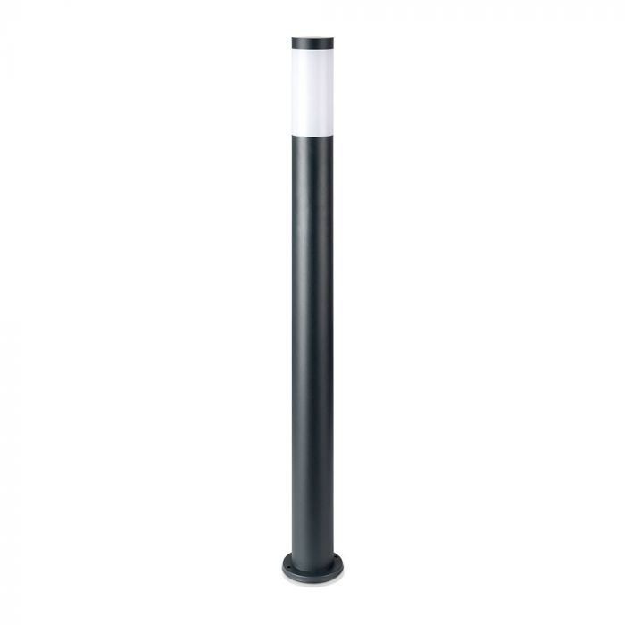 LED BOLLARD E27 LAMP STAINLESS STEEL 76X110X1100 IP44 GREY