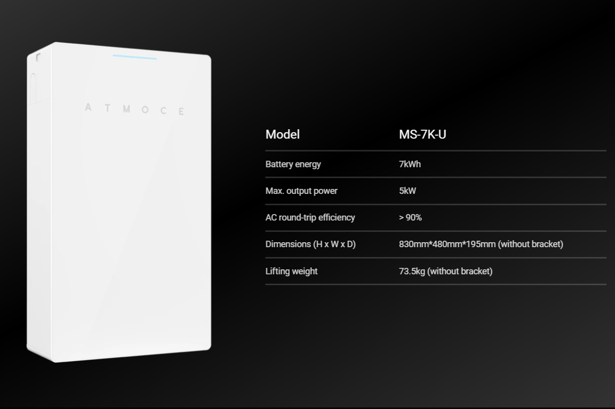 Atmoce M-ELV 7kWh Battery