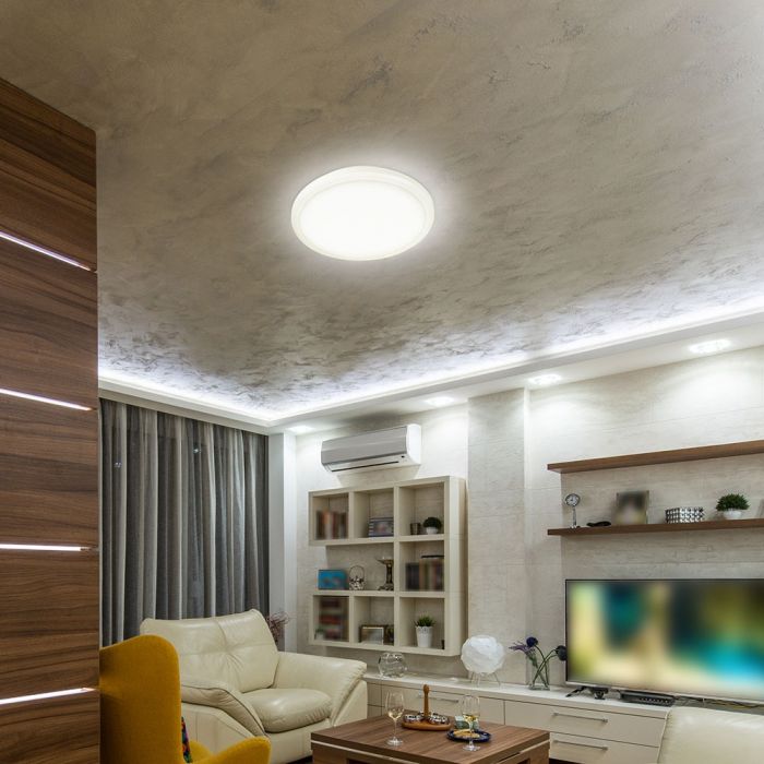 LED DOME LIGHT SLIM 12W 110° 1440lm CW 270X75 IP65 SAMSUNG CHIP