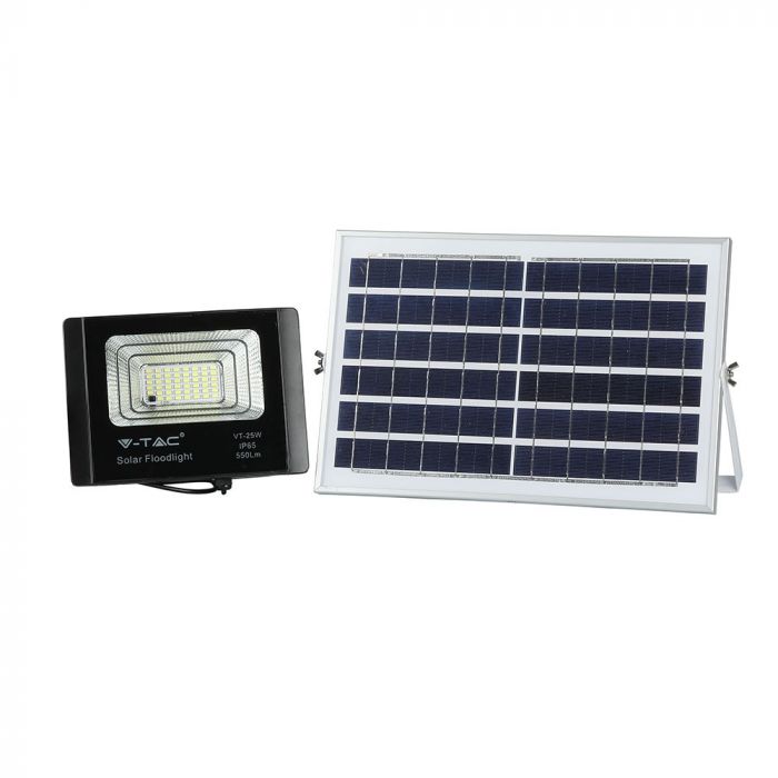 LED SOLAR FLOOD LIGHT 12W DL 550lm 120° 205X50X170 IP65 BLACK