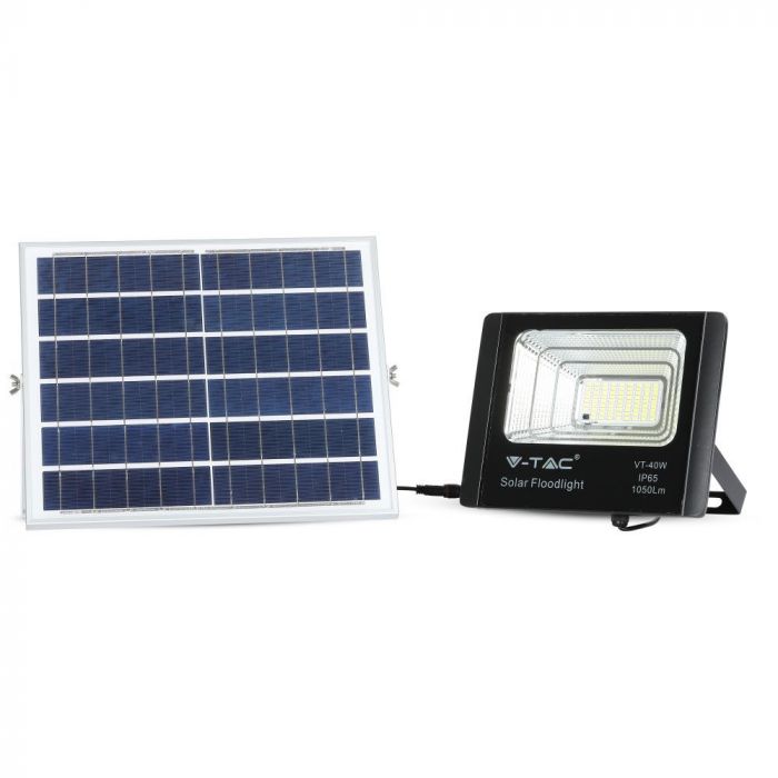 LED SOLAR FLOOD LIGHT 16W DL 1050lm 120° 247X65X210 IP65 BLACK