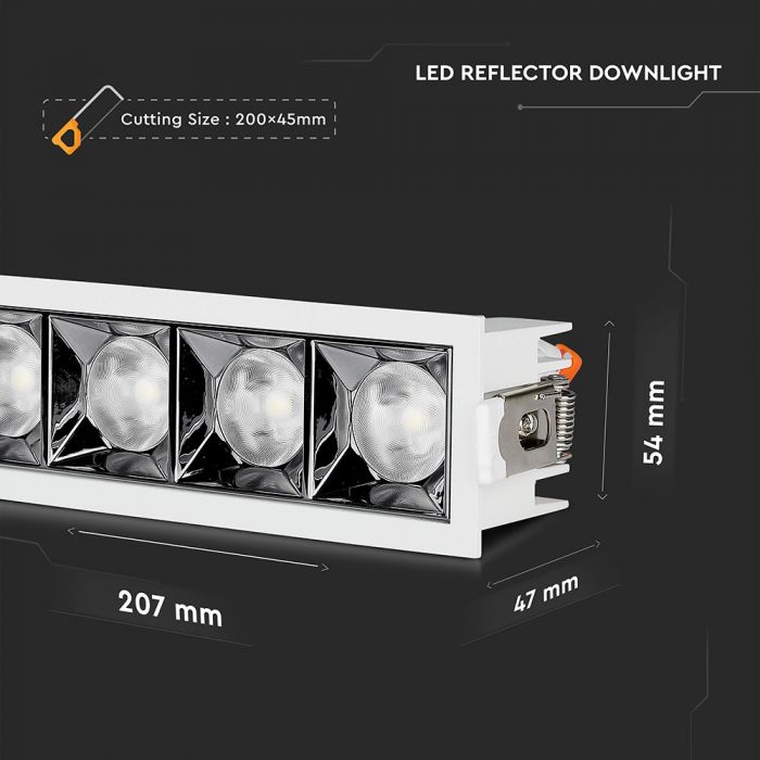 LED Downlight SAMSUNG Chip 20W SMD Reflector 38Ã‚Â° 4000K