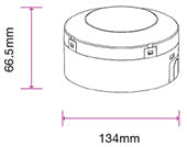 LED CASE FOR MICROWAVE SENSOR (5078) CEILING IP65