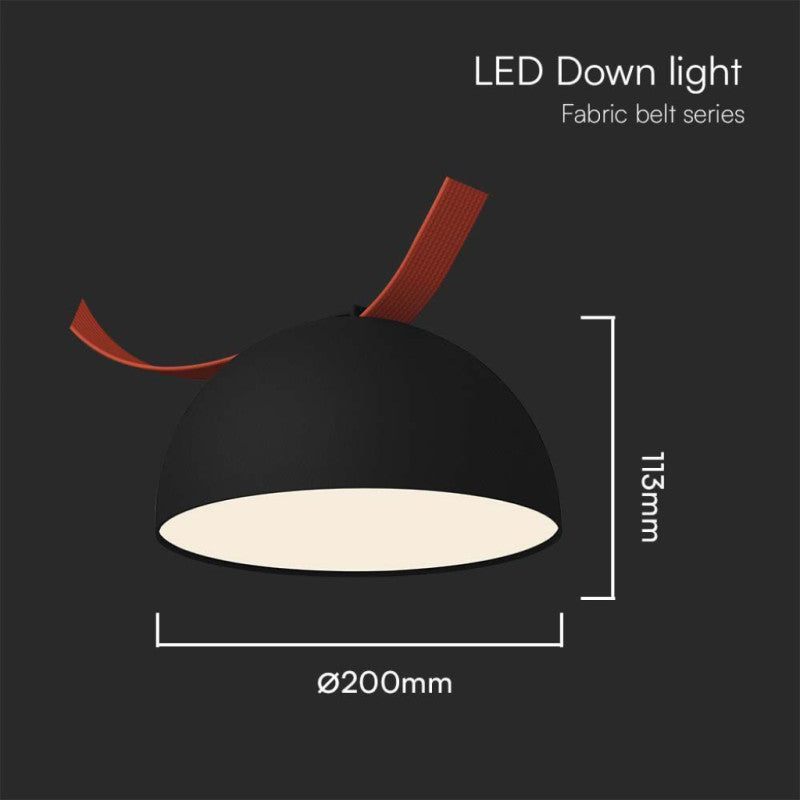 LED MAGNETIC FABRIC TRACKLIGHT 20W WW 1400lm 120° SANDY BLACK 200x113mm