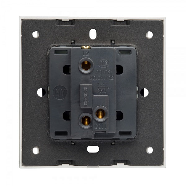 CRYSTAL CT (RETRACTIVE/PULSE) LIGHT SWITCH 1 GANG BLACK