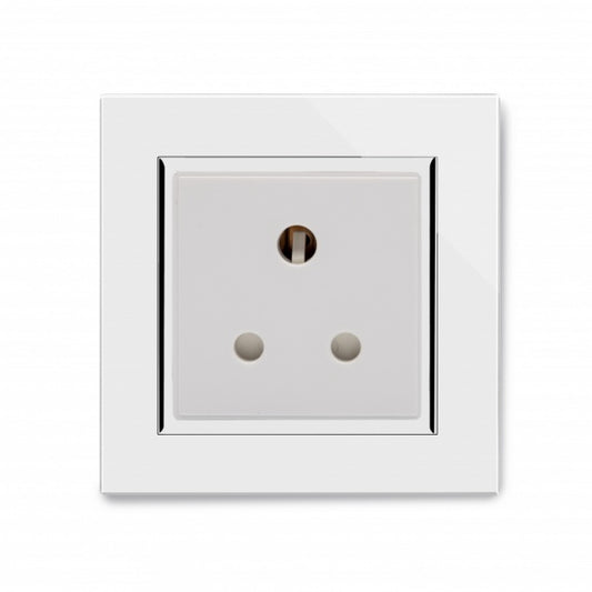 CRYSTAL CT 15A ROUND PIN SOCKET WHITE