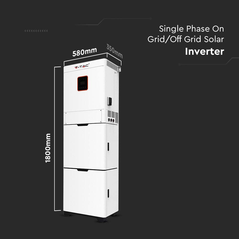 5KW On/Off Grid Hybrid Solar Inverter Single Phase 3YRS Warranty IP20