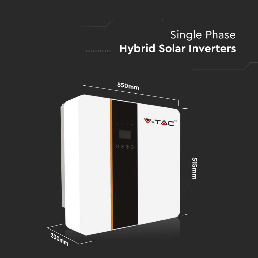 5KW On/Off Grid Hybrid Solar Inverter Single Phase IP65 CT And Accessories Included