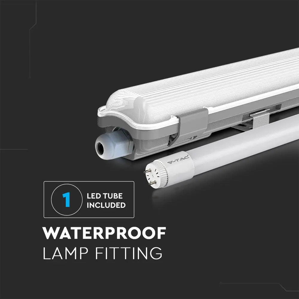 LED Waterproof Lamp Fitting 150cm 1x22W 6400K