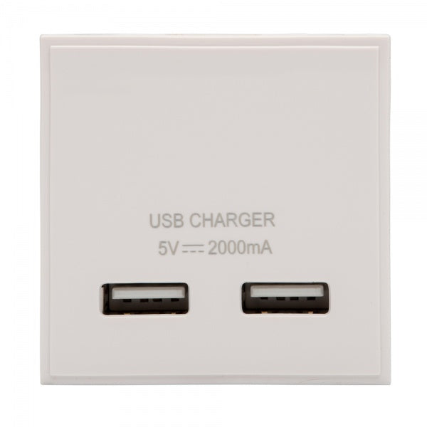 RT USB CHARGER 2.1A (50MMX50MM) WHITE