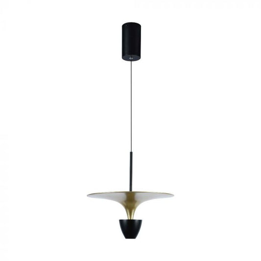 LED PENDANT LIGHT 9W WW 1000lm BLACK+GOLD 300x1400mm