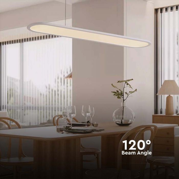 LED PENDANT LIGHT 24W DL 3000lm 120° 800x200x1040mm WHITE