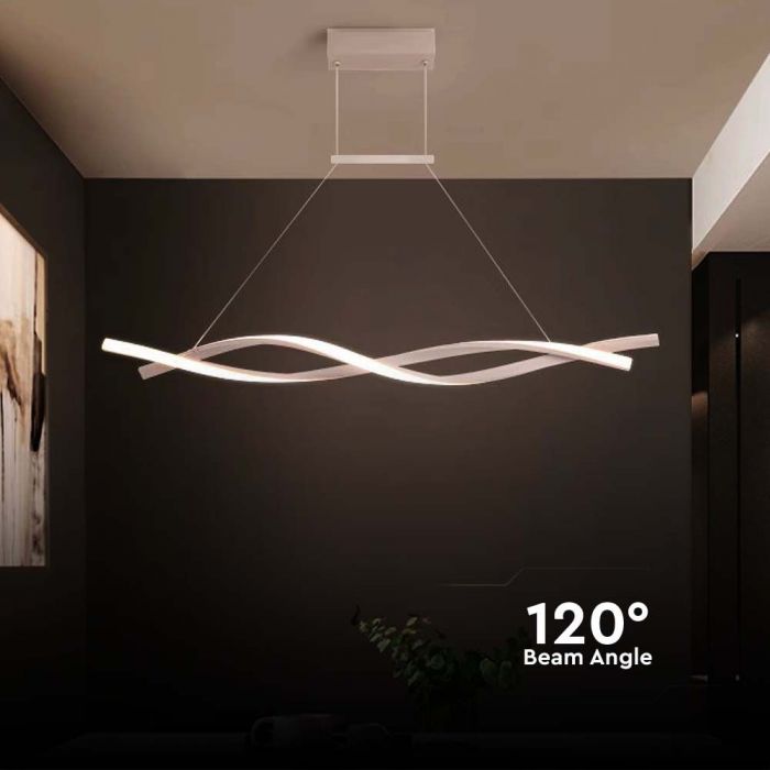 LED PENDANT LIGHT 30W DL 3450lm 120° 1200x120x1150mm WHITE