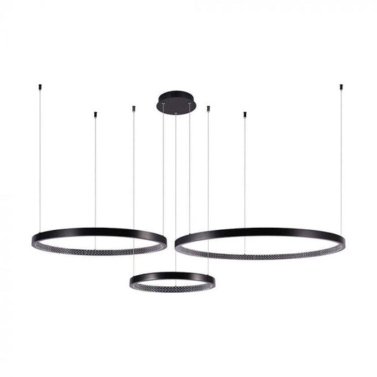 LED PENDANT LIGHT CRYSTAL ACRYLIC INSIDE 57W DL 6840lm 1510x910x1080mm BLACK
