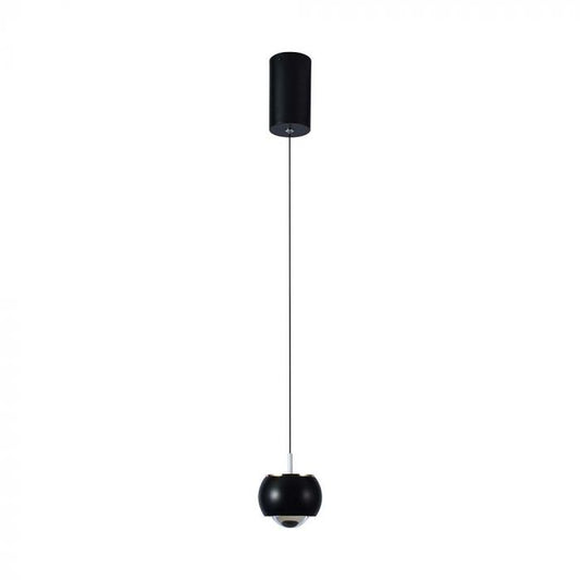 LED PENDANT LIGHT 9W WW 1000lm 120° 100x1230mm BLACK