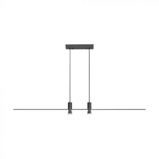 LED PENDANT LIGHT 19W WW 2160lm  80x100cm BLACK