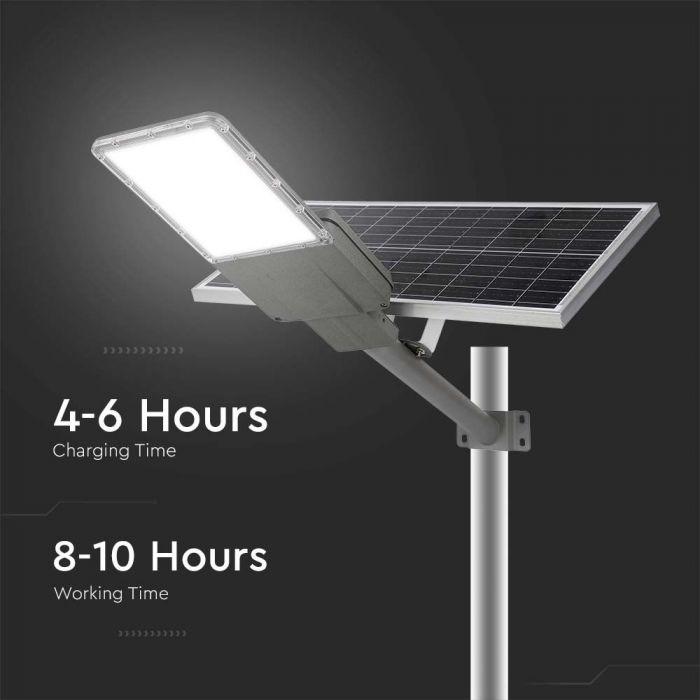 LED SOLAR STREET LIGHT 60W CW 3000lm 120° 200x530mm IP65