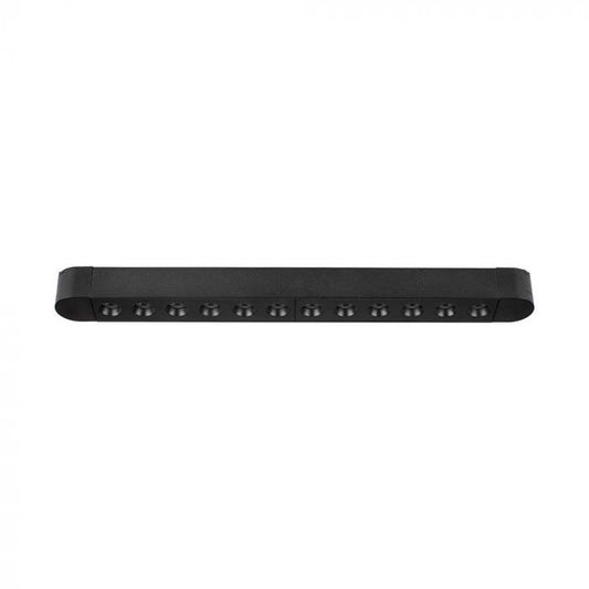 LED MAGNETIC ULTRA THIN TRACK LIGHT-GRILLE LIGHT 12W DL 1100lm 35° 26x24x273mm BLACK
