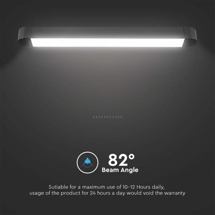 LED MAGNETIC ULTRA THIN TRACK LIGHT-FLOOD LIGHT 14W DL 1500lm 82° 26x24x278mm BLACK