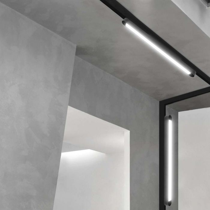 LED MAGNETIC ULTRA THIN TRACK LIGHT-FLOOD LIGHT 18W WW 2000lm 82° 26x24x385mm BLACK