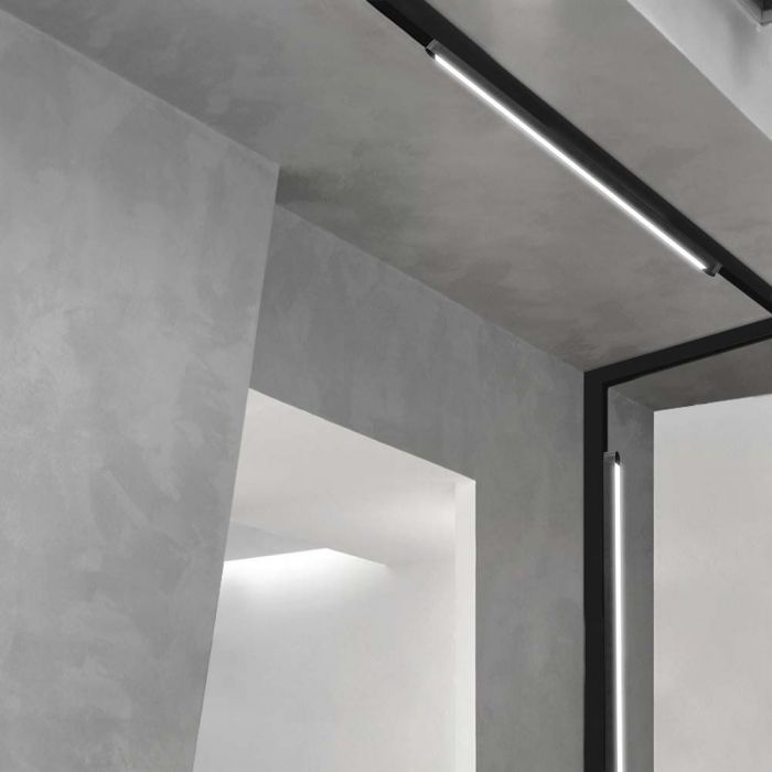 LED MAGNETIC ULTRA THIN TRACK LIGHT-FLOOD LIGHT 22W DL 2500lm 81° 26x24x615mm BLACK