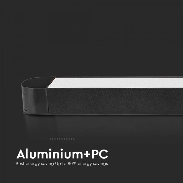 LED MAGNETIC ULTRA THIN TRACK LIGHT-FLOOD LIGHT 22W DL 2500lm 81° 26x24x615mm BLACK