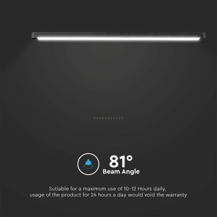LED MAGNETIC ULTRA THIN TRACK LIGHT-FLOOD LIGHT 22W DL 2500lm 81° 26x24x615mm BLACK