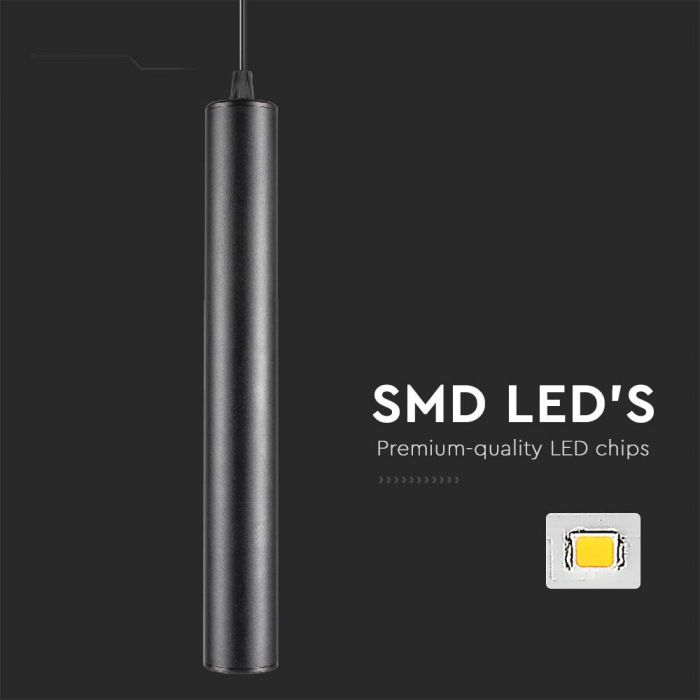 LED MAGNETIC PENDANT TRACK LIGHT 14W WW 1600lm 30° 40x128x1155mm BLACK