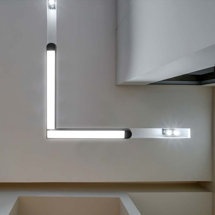 LED MAGNETIC TRACK LIGHT 25W CW 2850lm 82° 24x280x255mm BLACK