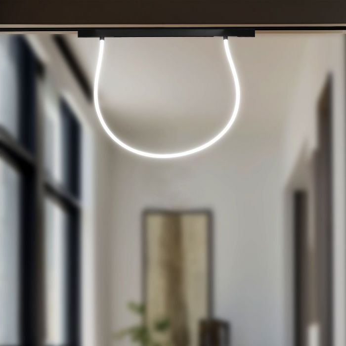 LED SMART MAGNETIC TRACK LIGHT FLEXIBLE TUBE 23W 2810lm CCT 3IN1(FUNCTIONS VIA APP) 2066x150x26mm BLACK