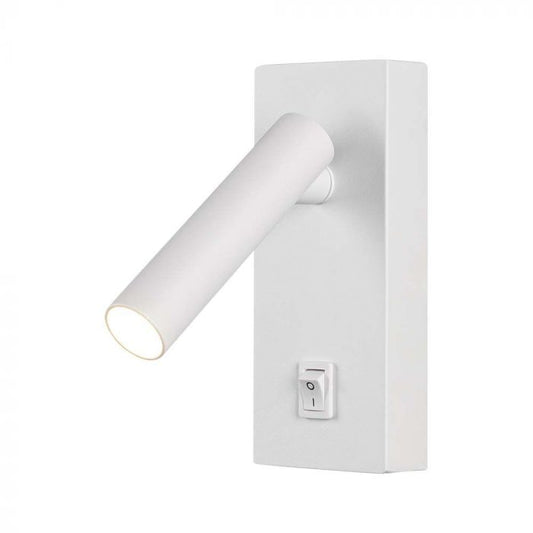 LED WALL MOUNTED SPOTLIGHT 2W WW 150lm 38° 145x150x60mm WHITE