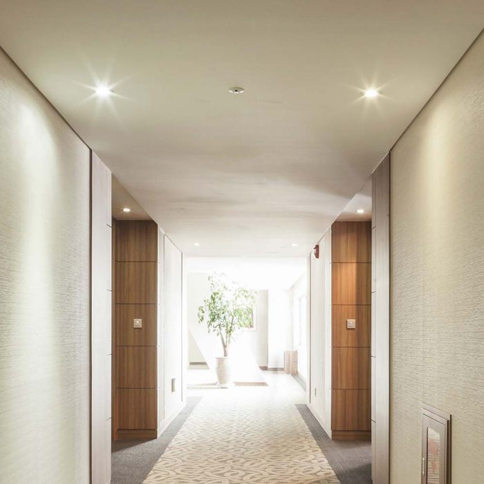 LED BRACKET GU10 ROUND IRON+PC 87.50x31mm(75)  WHITE+WHITE