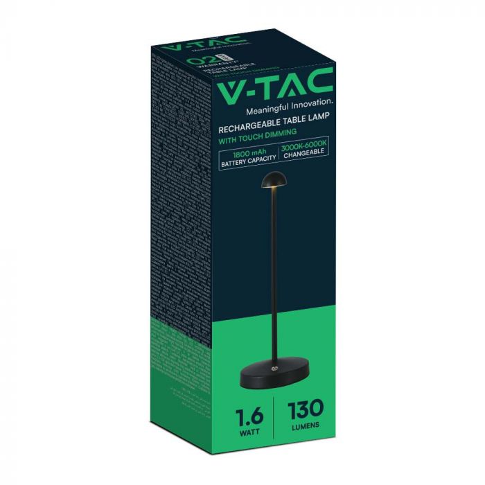 LED TABLE LAMP 3W 3IN1 130lm 120° 105x295 BLACK