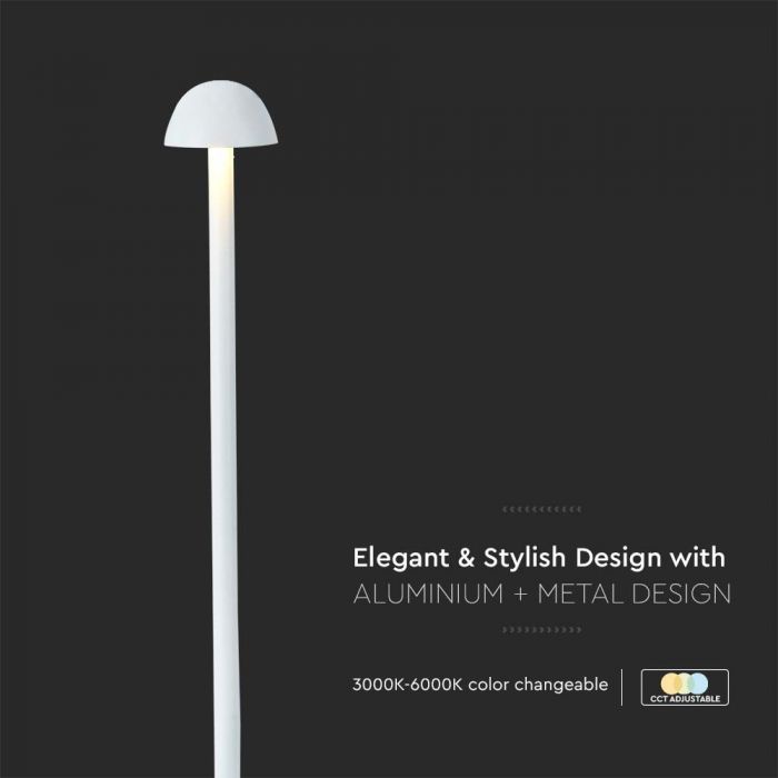 LED TABLE LAMP 3W 3IN1 130lm 120° 105x295 WHITE