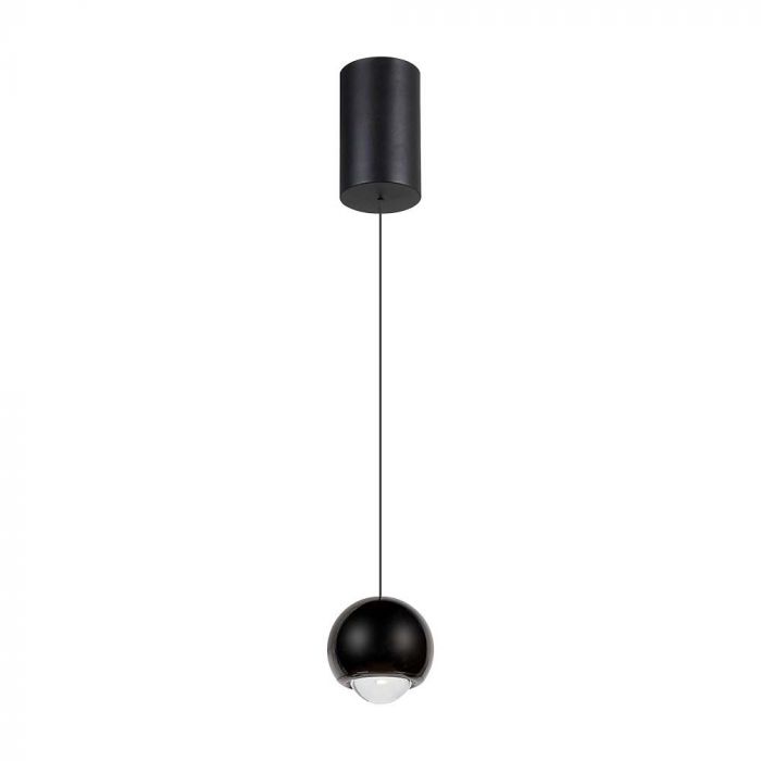 LED HANGING PENDANT LIGHT BLACK 6W WW 500lm 60° 100x2000mm