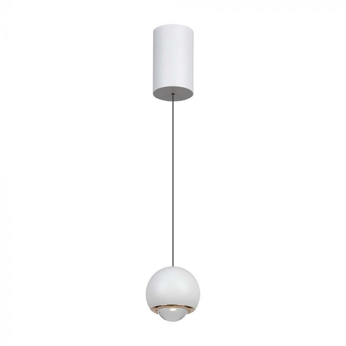 LED HANGING PENDANT LIGHT WHITE 6W WW 500lm 60° 100x2000mm