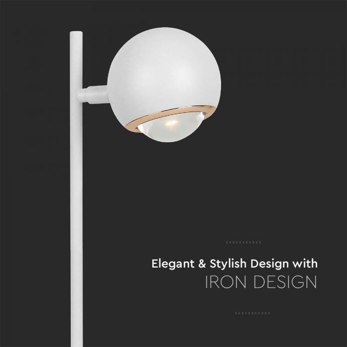LED TABLE LAMP 6W WW 500lm 60° 150x445 WHITE