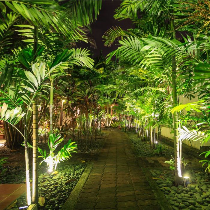 LED GARDEN MINI SPIKE ALUMINIUM GU10 88x75x245mm BLACK IP65